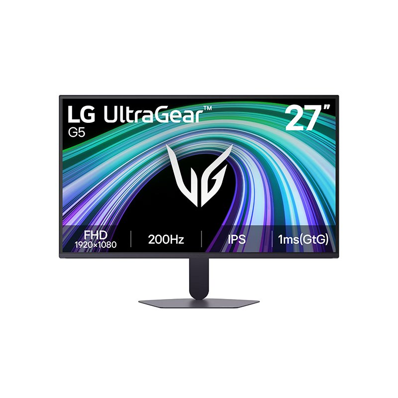 MON LG GAM UGEAR 27 G5 200HZ Monitor LG Gaming UltraGear G5, 27”/FHD/IPS/200Hz/HDMIx2/DP/Salida_auriculares (3-Pol