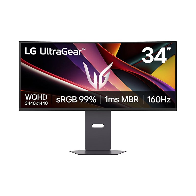 MON LG LED 34" VA CURVO 160HZ Monitor Gaming LG UltraGear G6, 34” Curvo/WQHD/VA/160Hz/1ms MBR/HDMI x2/DP/Headphone-