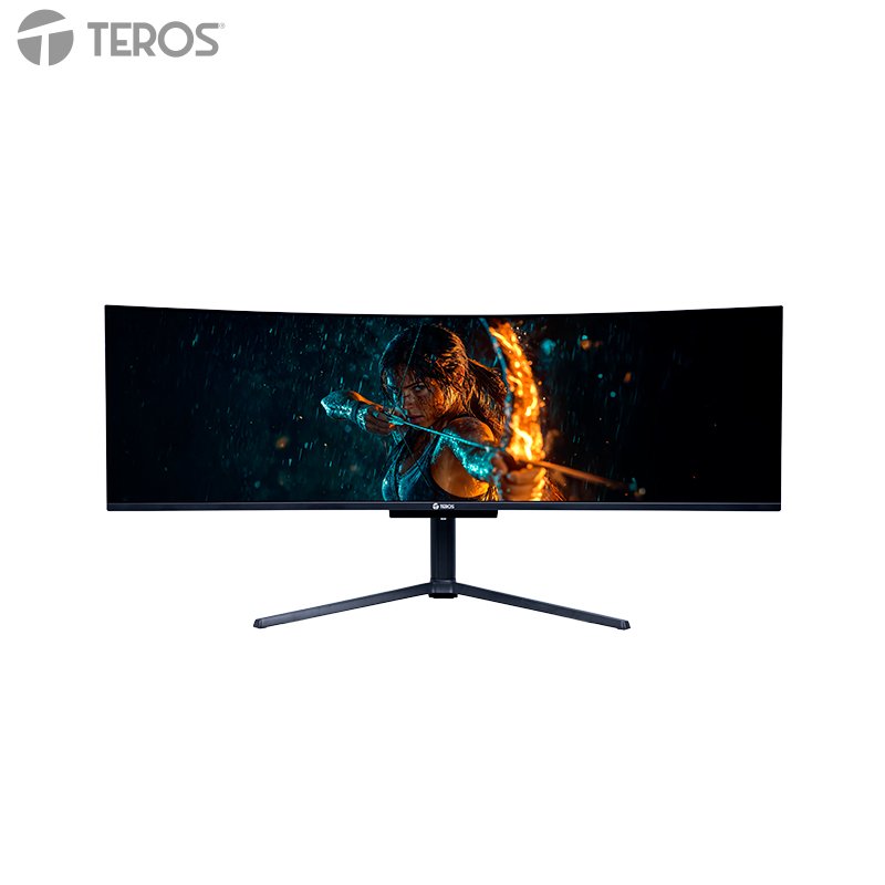 MON TE 49\" UWQHD 144HZ 0.03MS Monitor curvo gaming TEROS TE-4921G, 49" UWQHD QD-OLED, 144Hz, 0.03ms, HDMI, DP, Audi