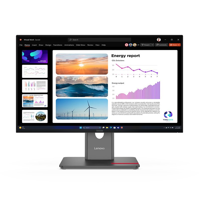 MON LE 23.8 P24Q-40/DP/HDMI/US Monitor Plano Lenovo ThinkVision P24Q-40, 23.8" QHD/IPS/HDMI/DP/DP-OUT/USB-A/USB-B/US