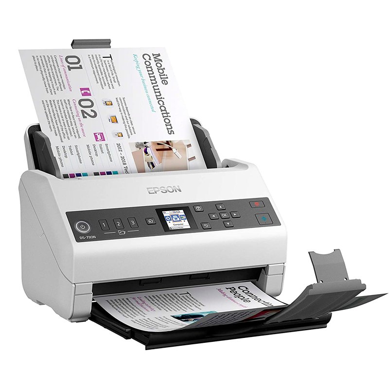 ESCANER DS-730N Escáner Epson DS-730N, USB 2.0, Ethernet, Alimentacion Vertical, Duplex a color.