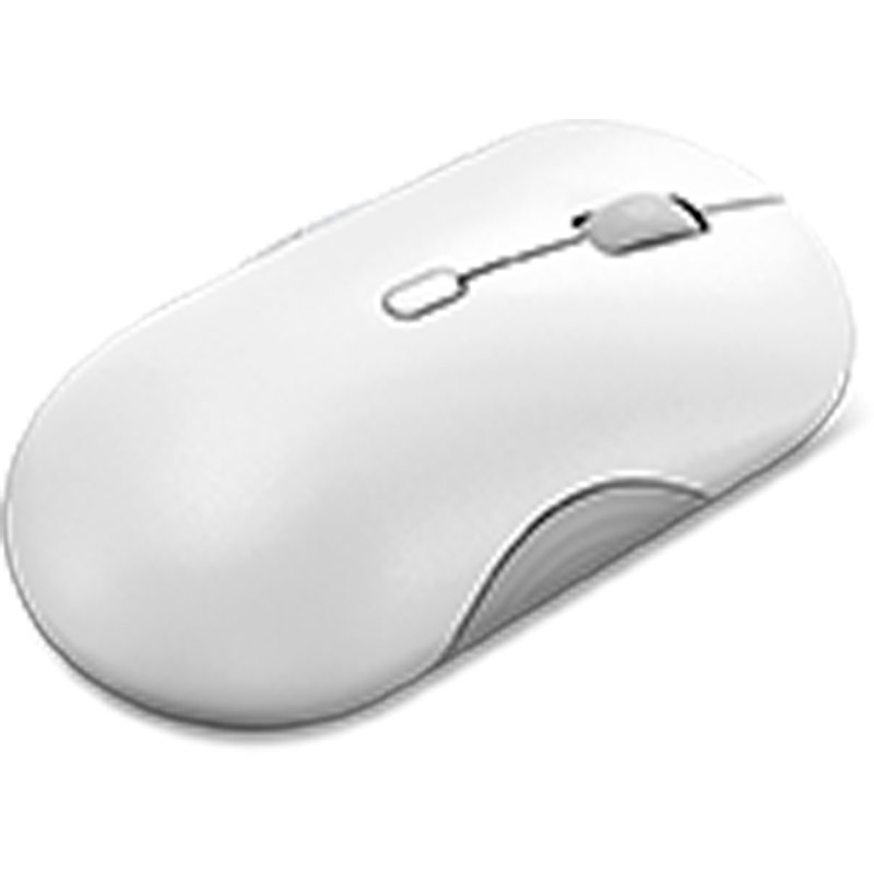 LENOVO 700 WIRELES SEASHELL MS Mouse inalambrico Lenovo 700 Silent, BT5.3/2.4GHz, hasta 3 disp, hasta 4000 DPI, Blan