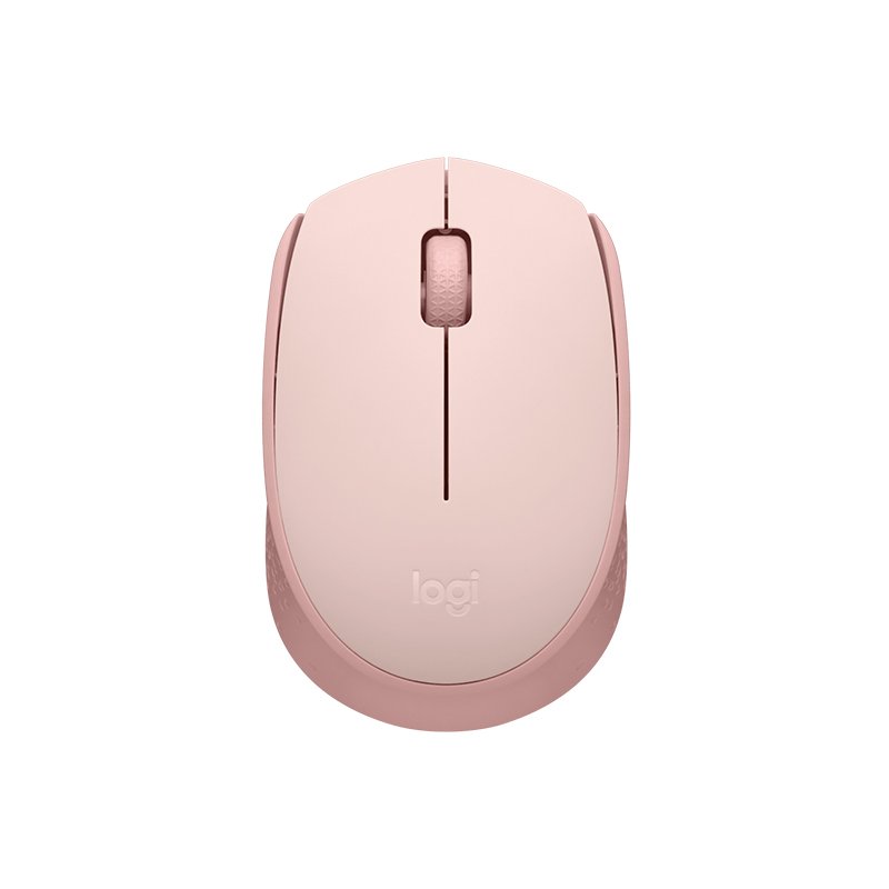 MOUSE LOGITECH M170 ROSE Mouse óptico inalámbrico Logitech M170, ambidiestro, receptor USB, 2.4 GHz, Rosa.[@@@