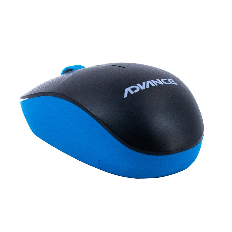 MOUSE WIRELESS ADV1238 BLUE Mouse inalámbrico ADV-1238S, USB, 3 botones, azul