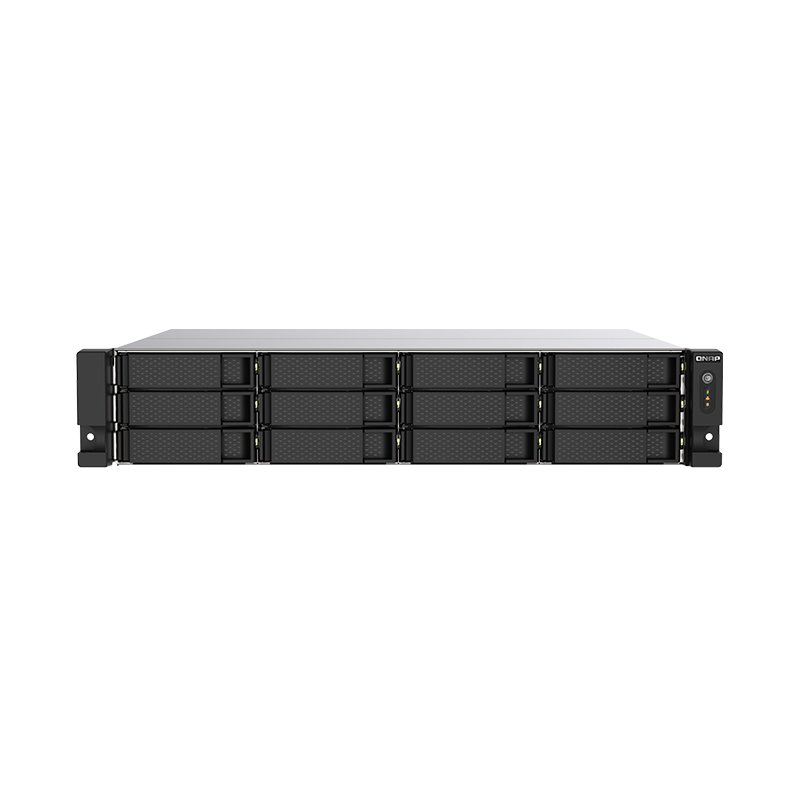 QNAP TS-1273AU-RP 12 BAY Servidor NAS QNAP TS-1273AU-RP-8G, AMD Ryzen V1500B 4C/8T 2.2G, 8GB DDR4, 12 x 3.5" S