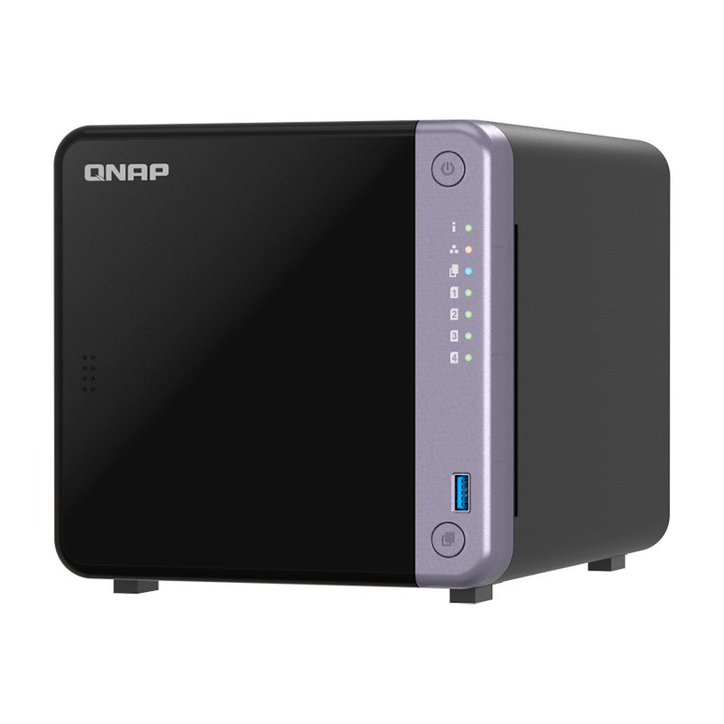 QNAP TS-432X NAS 4 BAY Servidor NAS QNAP TS-432X-4G, ARM AL524 4C/2GHz, 4GB RAM SODIMM, Bahias: 4x3.5" SATA[
