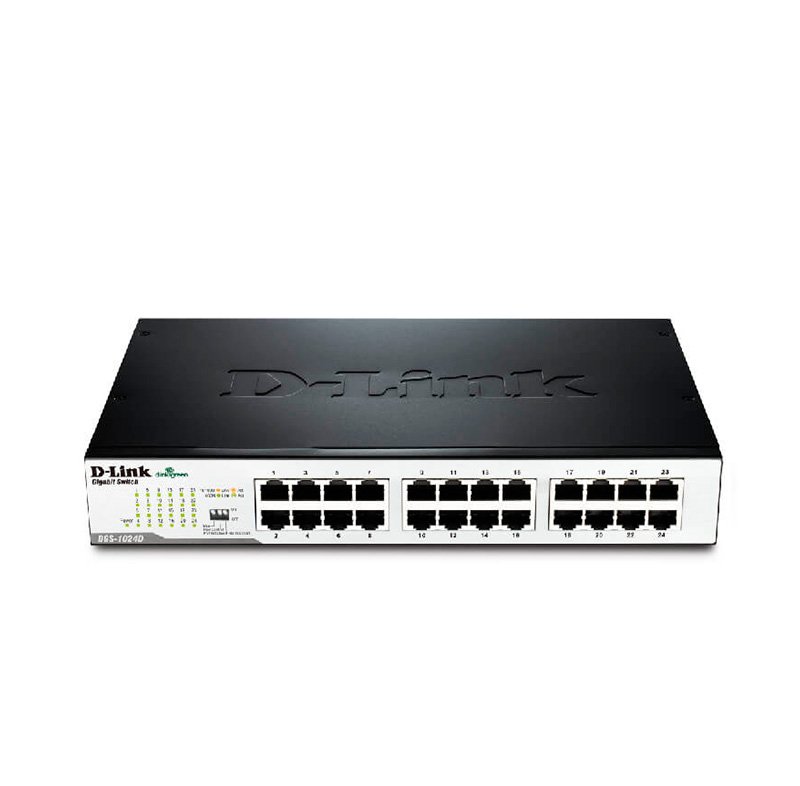 SWITCH DLINK 24PT 10/100 D-Link 24-Port 10/100 MBps RJ-45 Rackmountable Switch - Autovoltaje