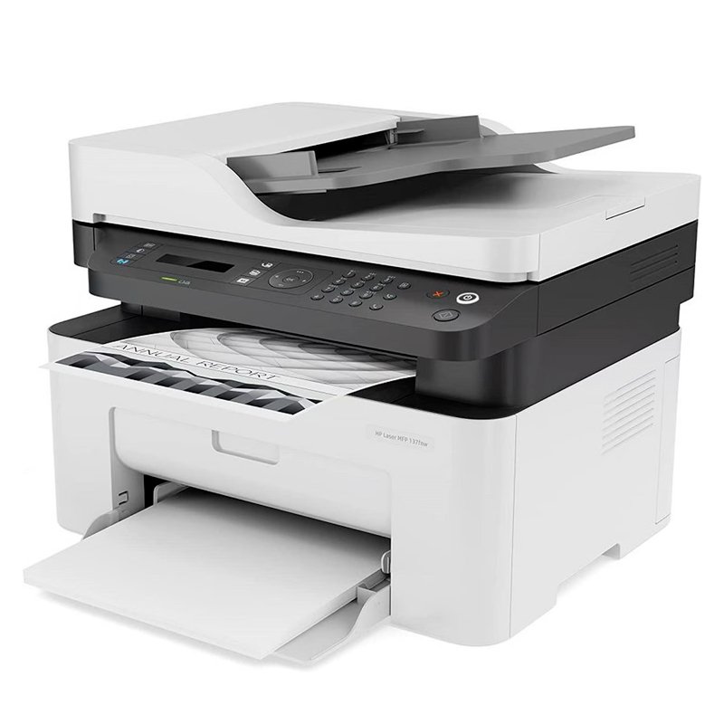 LASER 137FNW MFP MONOCROMATICA Impresora HP Láser MFP137FNW multifuncional monocromática, imprime/escanea/copia/Wi-F