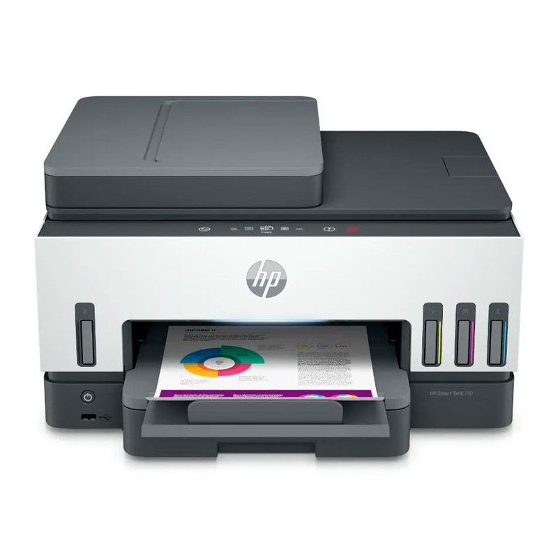HP SMART TANK 790 PREMIUM Mltifuncional de tinta HP Smart Tank 790, imprime/escanea/copia/fax/Wi-Fi/USB/Etherne