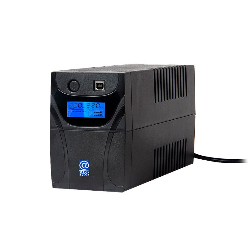 UPS INTERACTIVO 650VA USB LCD UPS Interactivo Elise @Fase, AUR-650-LCD-USB, 650VA / 360W, Puerto inteligente USB-HI