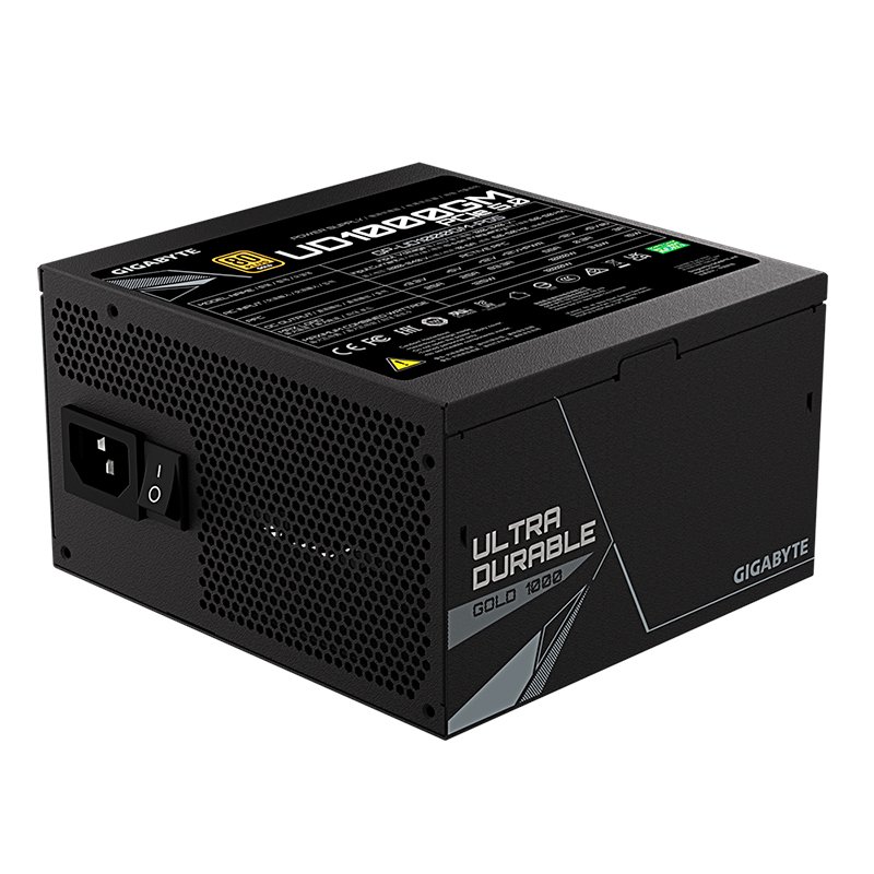 PS GB 1000W 80+G PCIE GEN 5.0 Fuente de alimentación Gigabyte UD1000GM PG5, 1000W, 80 PLUS Gold Certified, Formato