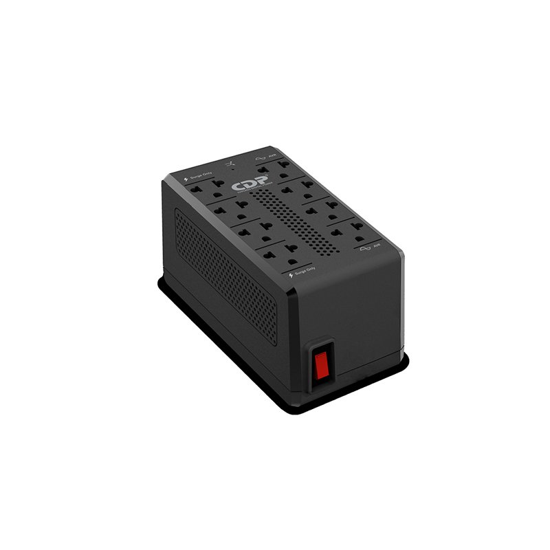 ESTABILIZADOR AUT. 1400VA Estabilizador automatico de voltaje con supresionde picos CDP RUAVR1408i, 1400VA / 70