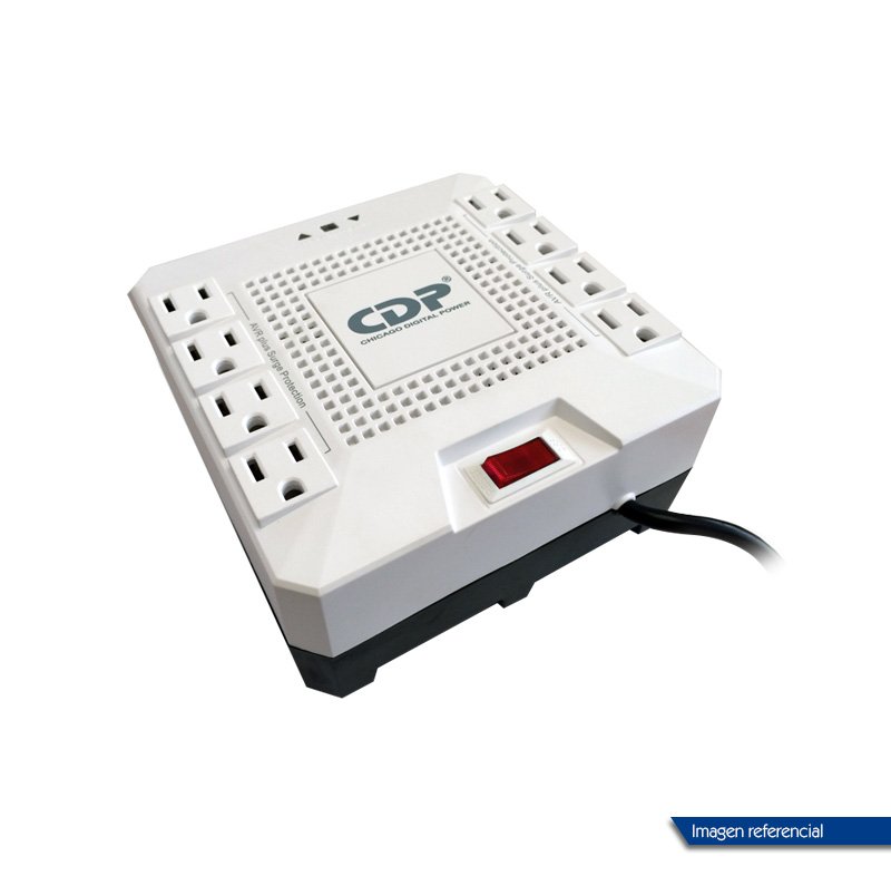 CDP REG VOL 1800VA 1808I PRO Regulador de voltaje CDP RC-AVR pro 1808i, 1800VA, 1000W, 220V, 8 tomacorrientes.[@@@