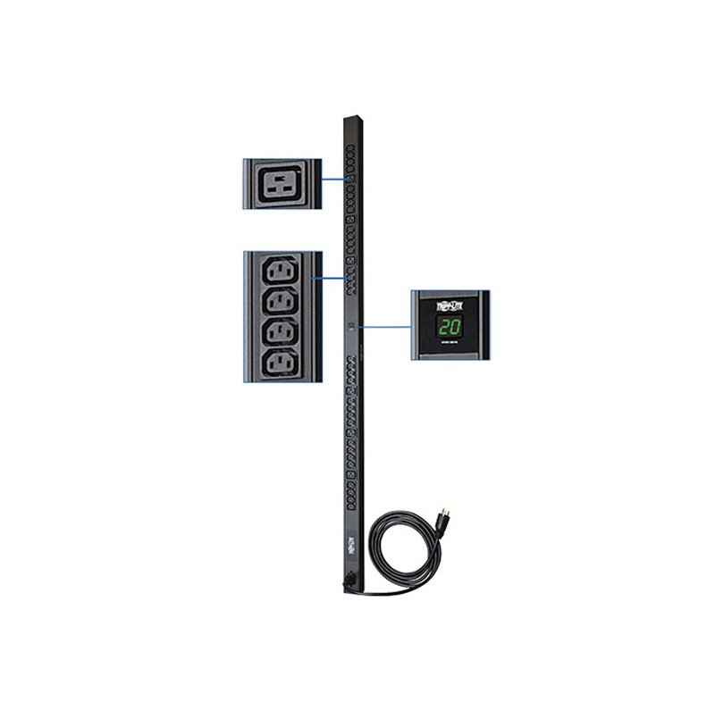 PDU MONO CON MEDIDOR DIGITAL Unidad de distribución de energía Tripp-Lite PDUMV20HV, monofásico con medidor digita