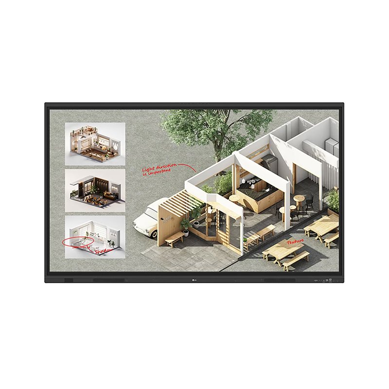 PIZARRA INTERACTIVA 75" LG Pantalla Tactil Interactiva LG CreateBoard Standard de 75" 75TR3DQ-B