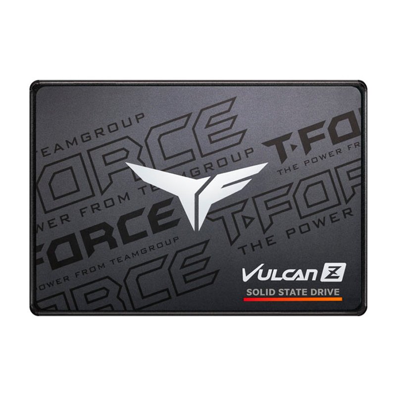 SSD 1TB T-FORCE VULCAN Z 2.5 Unidad en estado solido T-FORCE VULCAN Z, 1TB, SATA 6Gb/s, 2.5", Negro, DC +5V
