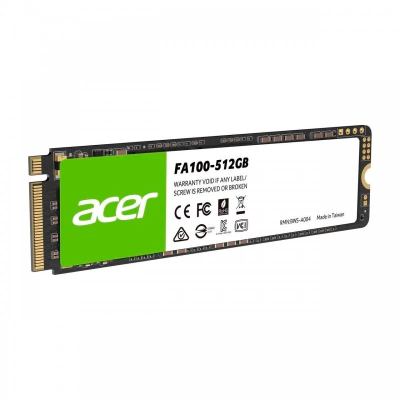 SSD ACER FA100 512GB NVME Unidad en Estado Solido (SSD) Acer FA100 512GB M.2 PCIe NVMe