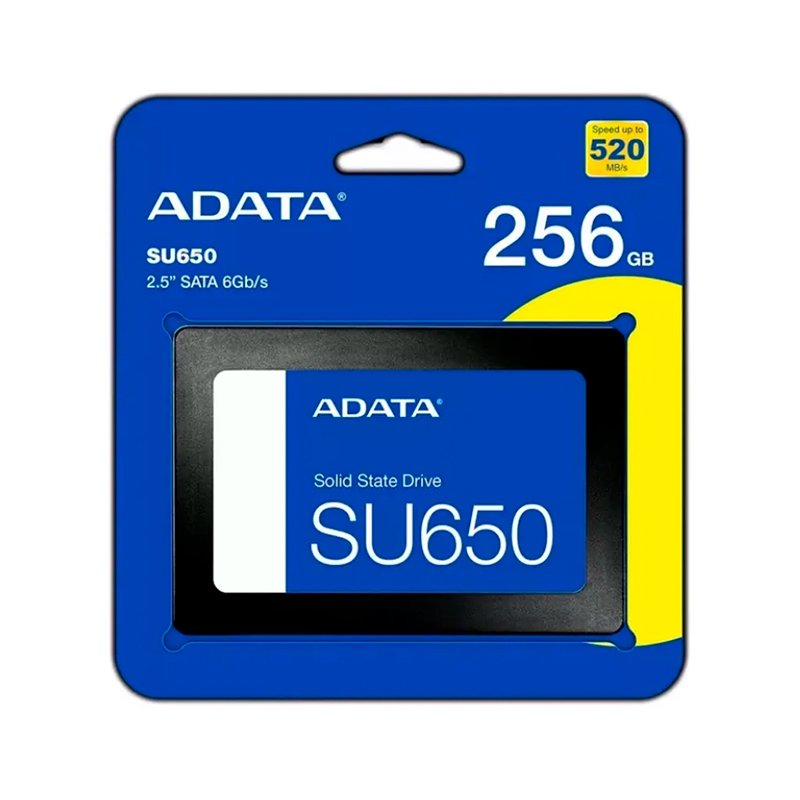SSD ADATA SU650 256GB SATA Unidad en estado solido (SSD) ADATA Ultimate SU650 256GB SATA 6Gb/s (SATA III), 2.5",