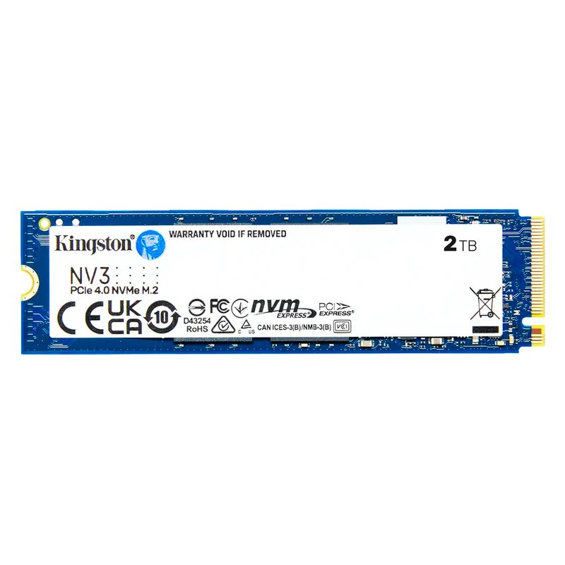 SSD KING 2000GB NV3 M.2 NVME Unidad en estado solido Kingston 2000GB NV3 PCIe 4.0 NVMe M.2 SSD