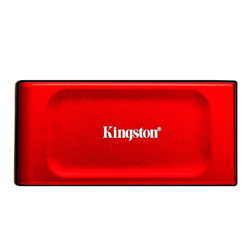 SSD EXT KING XS1000 2TB RED Unidad en estado sólido externa Kingston XS1000, 2TB, USB 3.2 Gen 2 Tipo-C, Color Roj