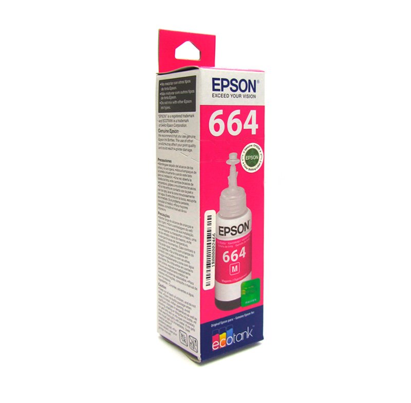 TINTA EPSON L200 MAGENTA Botella de tinta EPSON T664320, color magenta, contenido 70ml, para impresoras EPSON
