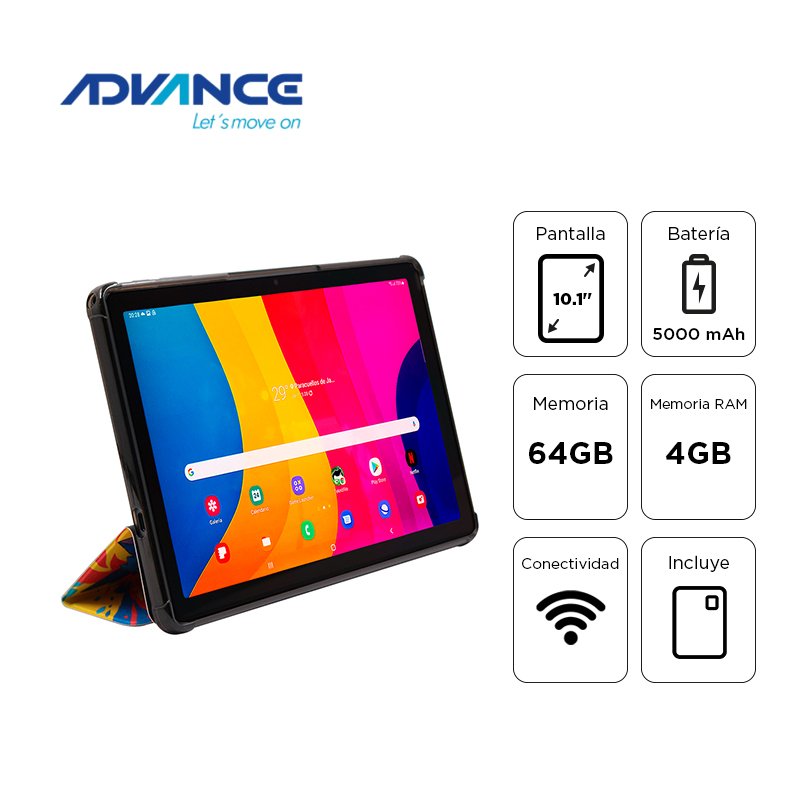 TB ADV 10 WIFI 4 64 Tablet Advance SmartPad SP3703 WiFi 10.1" WXGA IPS A333 1.75GHz 4GB 64GB Android 15 g