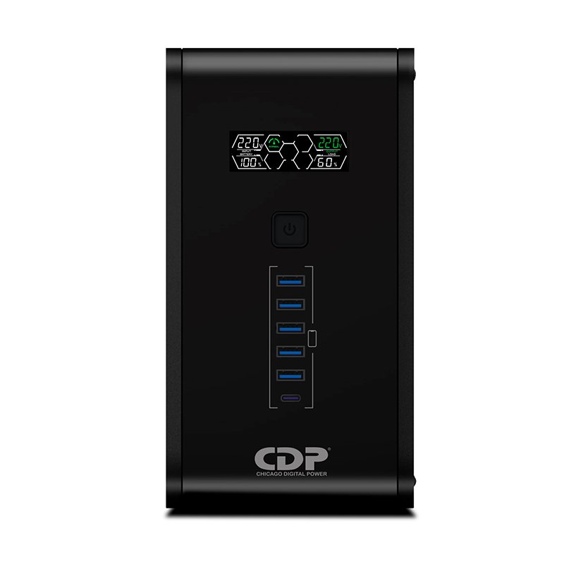UPS INTELIGENTE 1500VA / 900WA UPS Interactivo CDP (Chicago Digital Power) R-Smart 1510i, 1500VA/900W